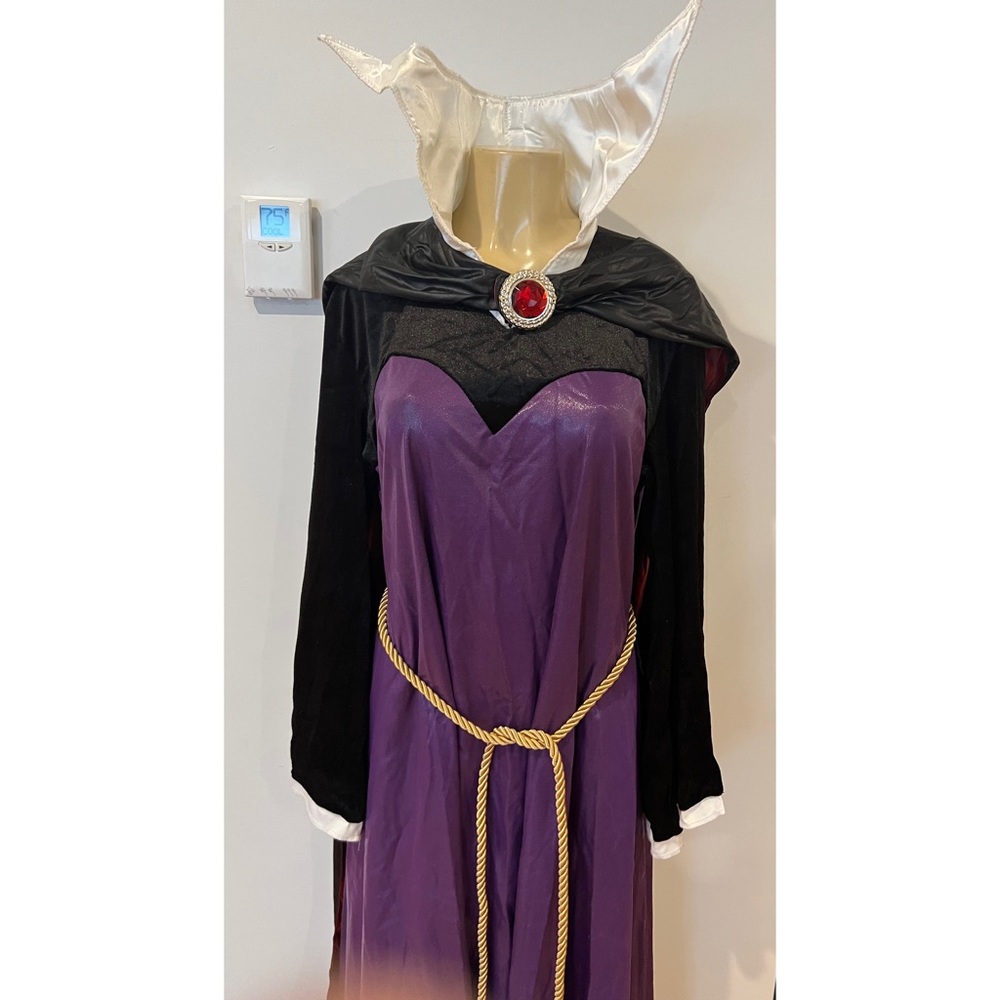 Adult Disney Evil Queen Deluxe Costume XL 18-20 Dress Cape Headpiece Snow White